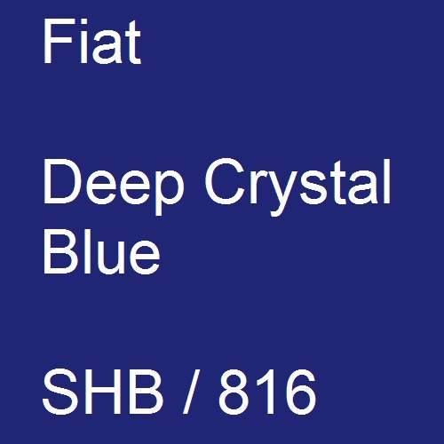 Fiat, Deep Crystal Blue, SHB / 816.